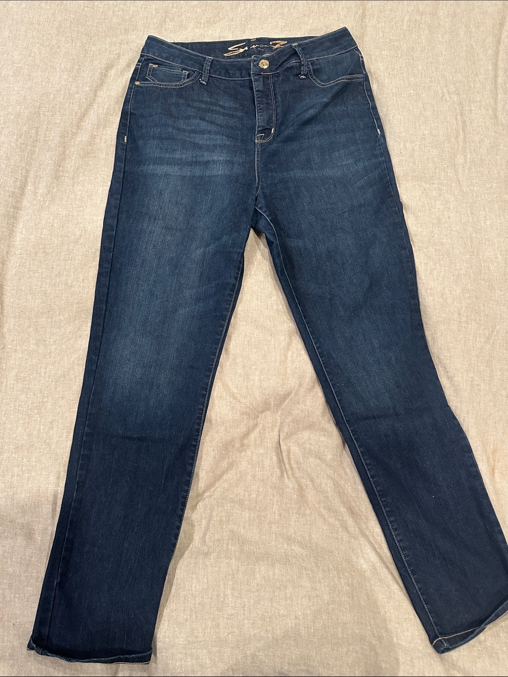 Seven7 Dark Blue Skinny Jeans